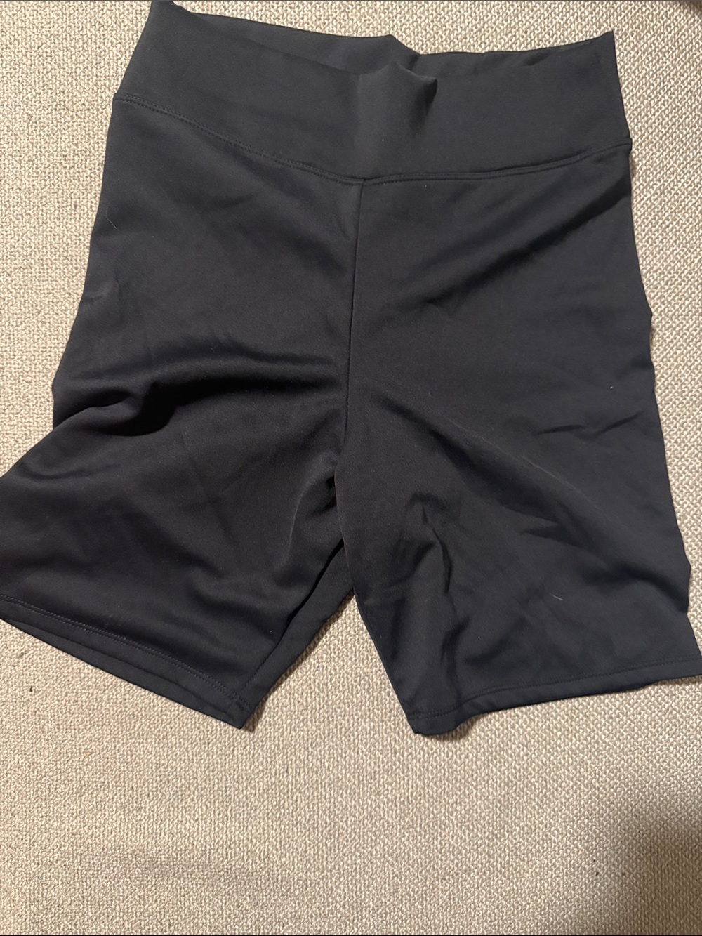 High-Waist Black Women's Bike Shorts